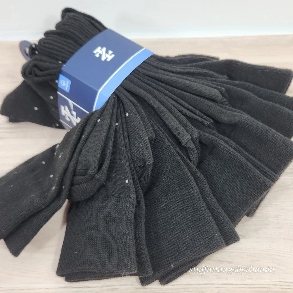 IZOD Crew Socks‎ 6 Pack Wicking Stretch Reinforced Seams Men's Shoe Size 6-12.5